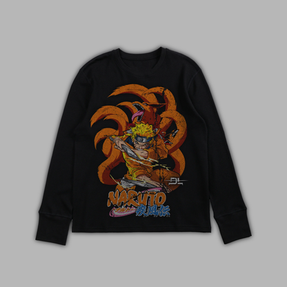 NARUTO UZAMAKI '1 OF 50' FOG® x DL® ESSENTIAL LS TEE IN MIDNIGHT