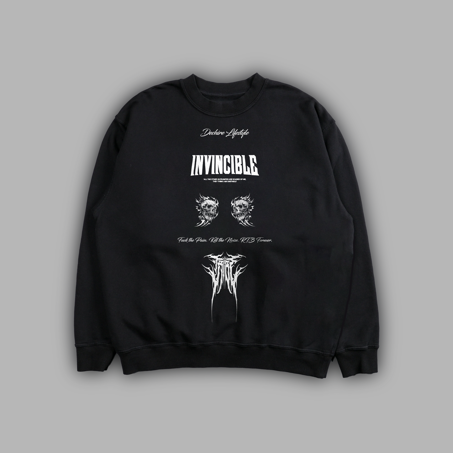 INVINCIBLE: COMPENDIUM ONE 'LIMITED' 11oz CREWNECK IN BLACK