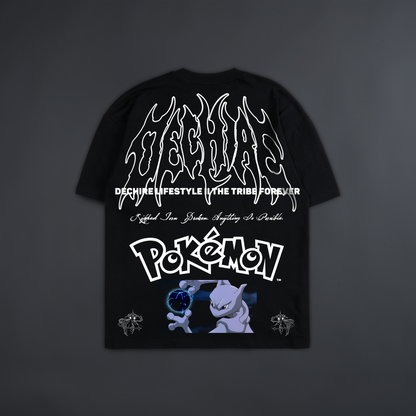 MEWTWO: GENESIS '1 OF 200' OVERSIZED TEE IN BLACK