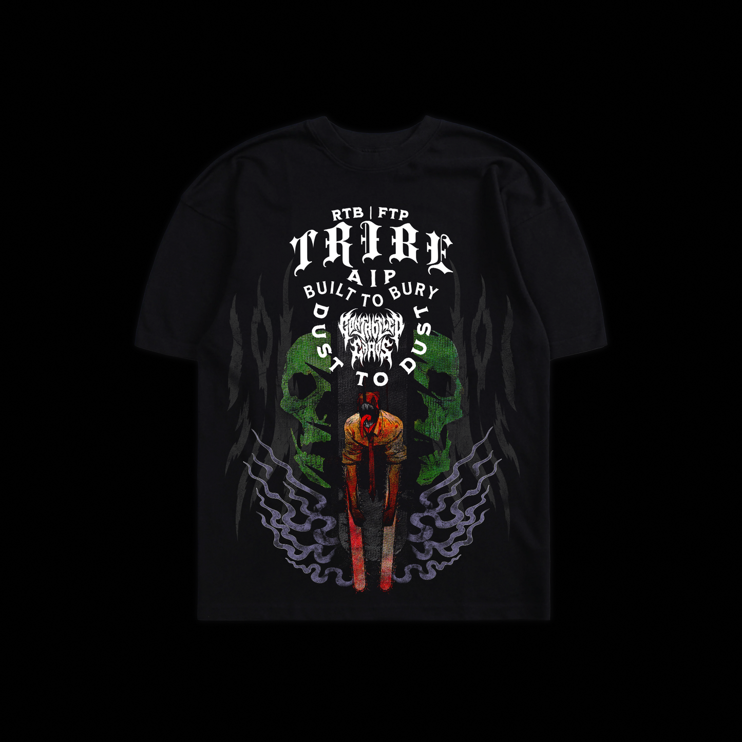 DENJI'S MF' RAGE 'LIMITED' OS TEE IN BLACK