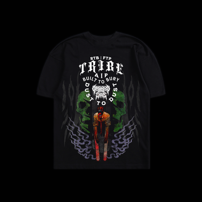 DENJI'S MF' RAGE 'LIMITED' OS TEE IN BLACK