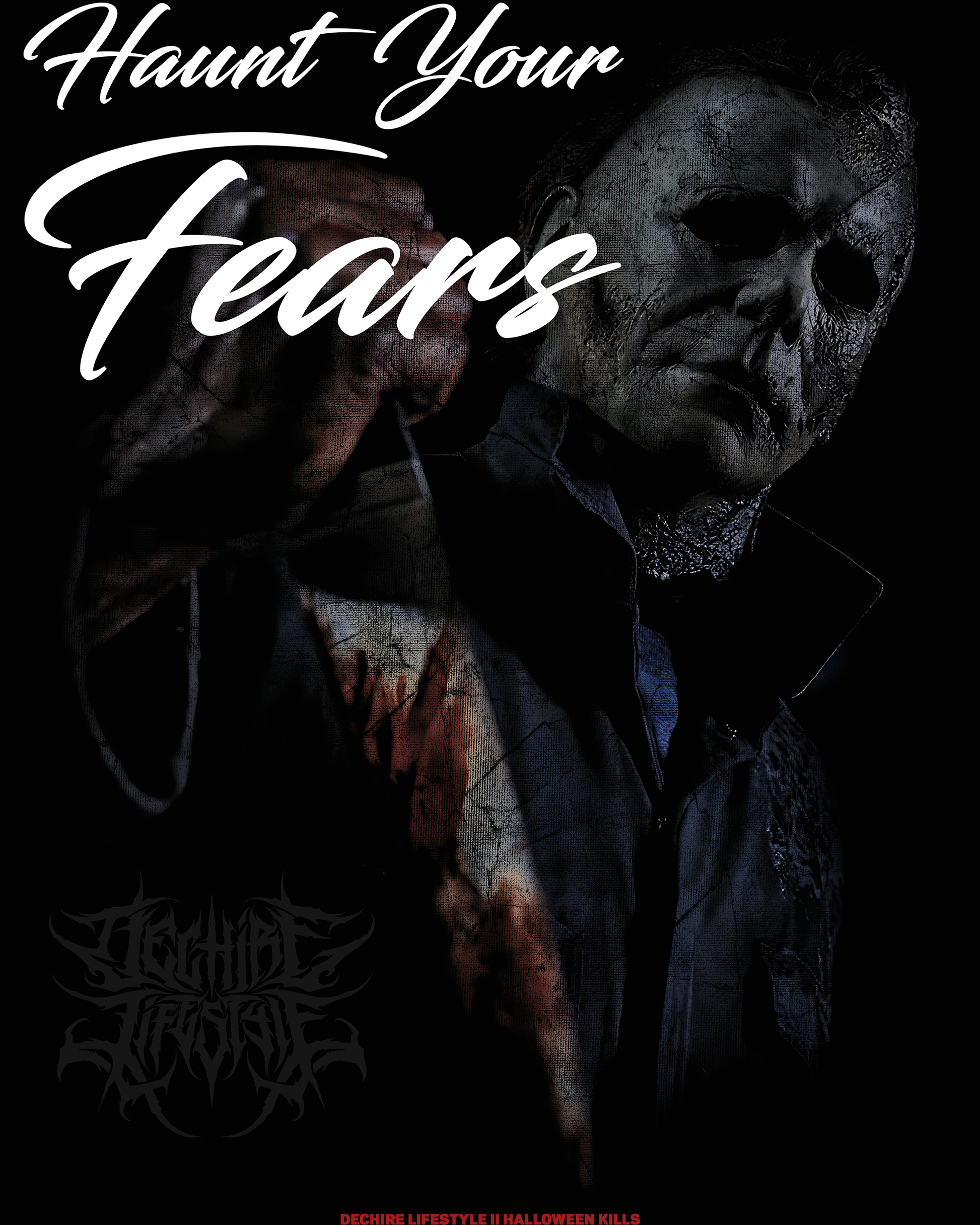 MICHAEL MYERS: HALLOWEEN KILLS '1 OF 200' OVERSIZED TEE IN BLACK