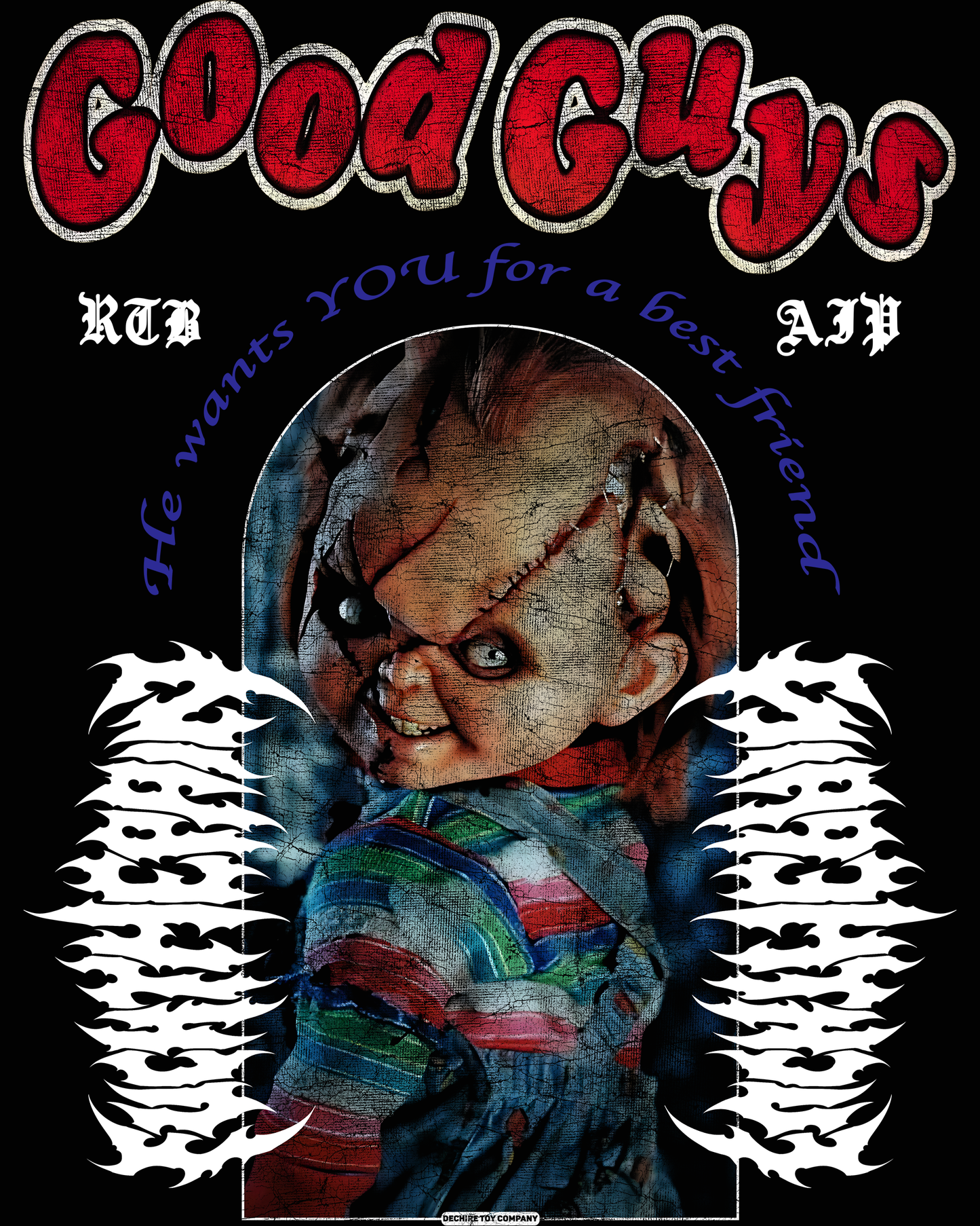 CHILD'S PLAY | CHUCKY '1 OF 200' OVERSIZED TEE IN BLACK