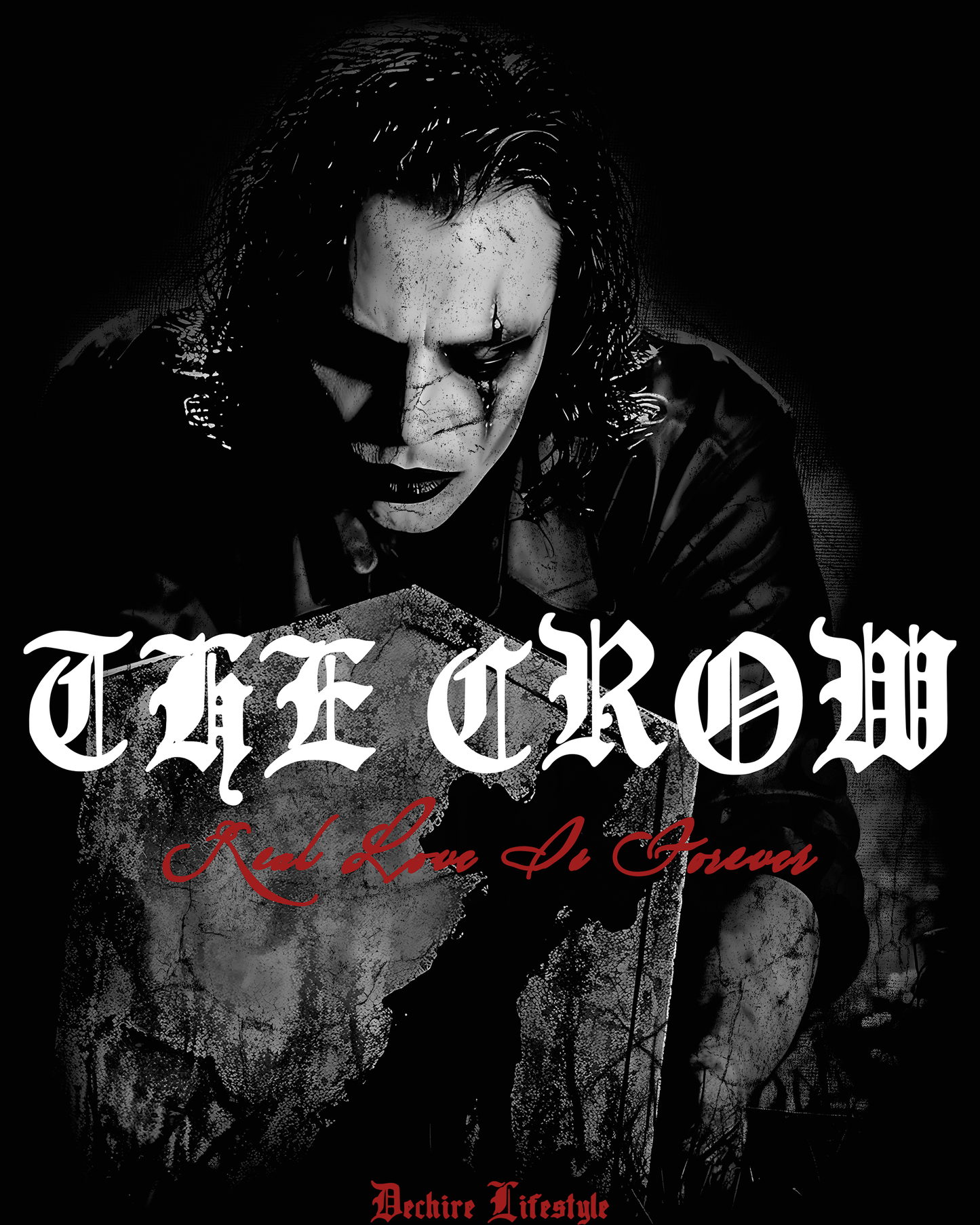 THE CROW: REAL LOVE IS FOREVER '1 OF 200' OVERSIZED TEE IN BLACK