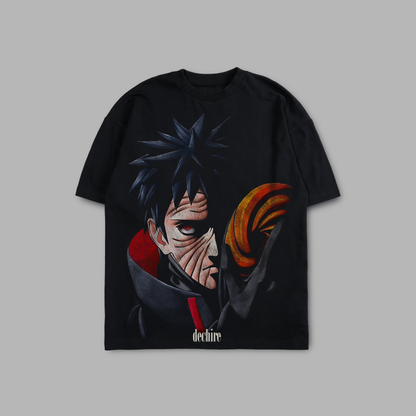 OBITO UNMASKED 'LIMITED' OVERSIZED TEE IN BLACK