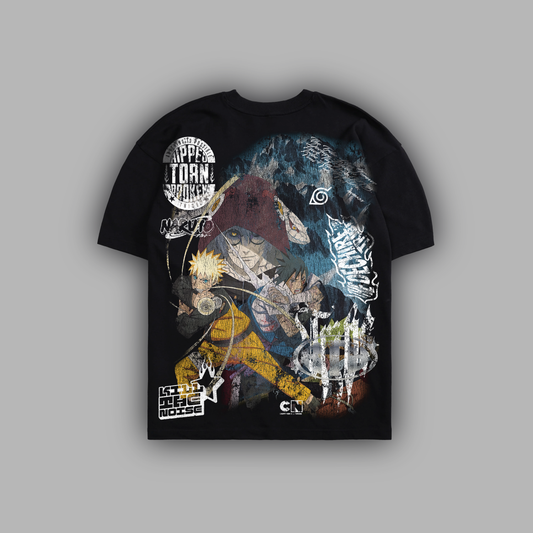 ORICHIMARU ARC 'CN25' 6oz OVERSIZED TEE IN BLACK