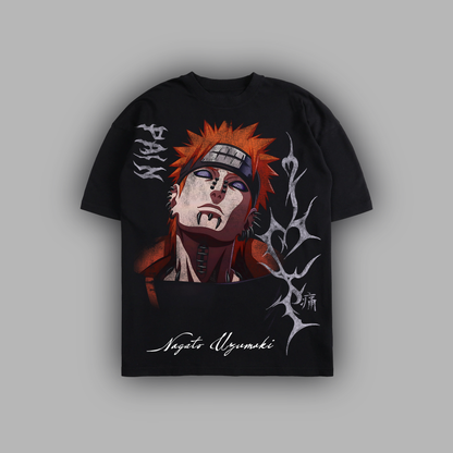 6 PATHS OF PAIN '1 OF 100' OVERSIZED TEE IN BLACK