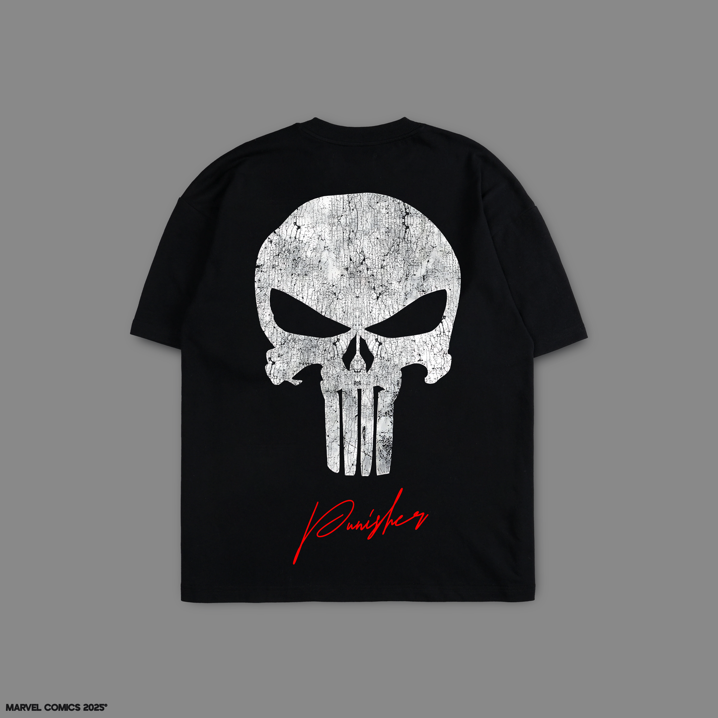 PUNISHER: STONE COLD 'LIMITED' 10oz OVERSIZED TEE IN BLACK