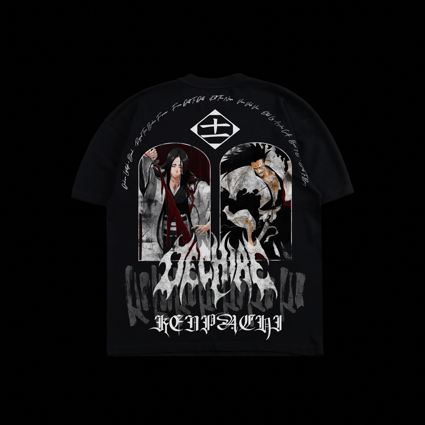 UNOHANA v. ZARAKI | TYBW 'LIMITED' OS TEE IN BLACK