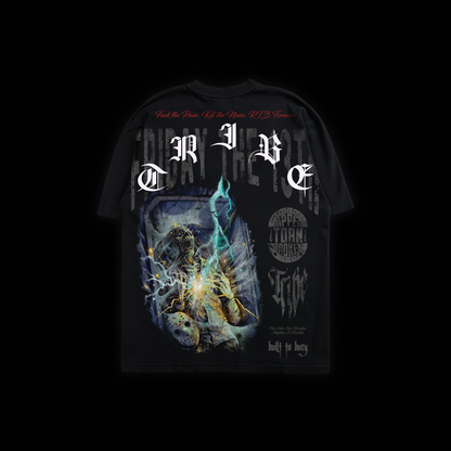 CRYSTAL BLOOD 'LIMITED' OS TEE IN BLACK