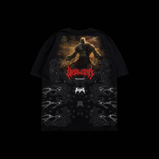KRATOS | EVOLUTION OF PAIN 'SERIES ZERO' OS TEE IN BLACK
