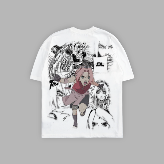 SAKURA 'SOA24' 6oz OVERSIZED TEE IN WHITE