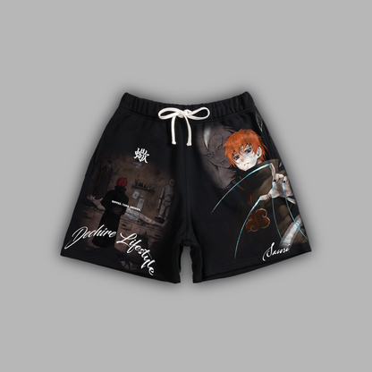 SASORI 7" LOUNGE SHORTS IN BLACK