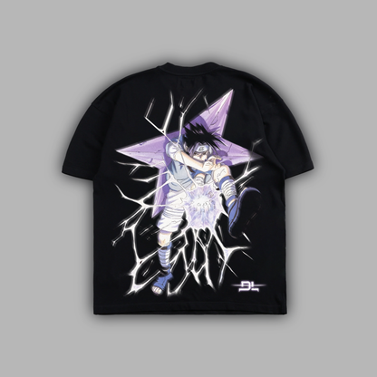 SASUKE UCHIHA 'SOA24' 6oz OVERSIZED TEE IN BLACK