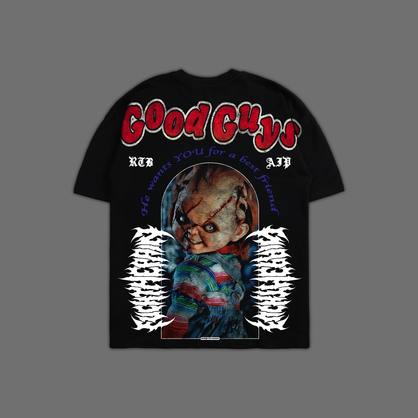 CHILD'S PLAY | CHUCKY '1 OF 200' OVERSIZED TEE IN BLACK