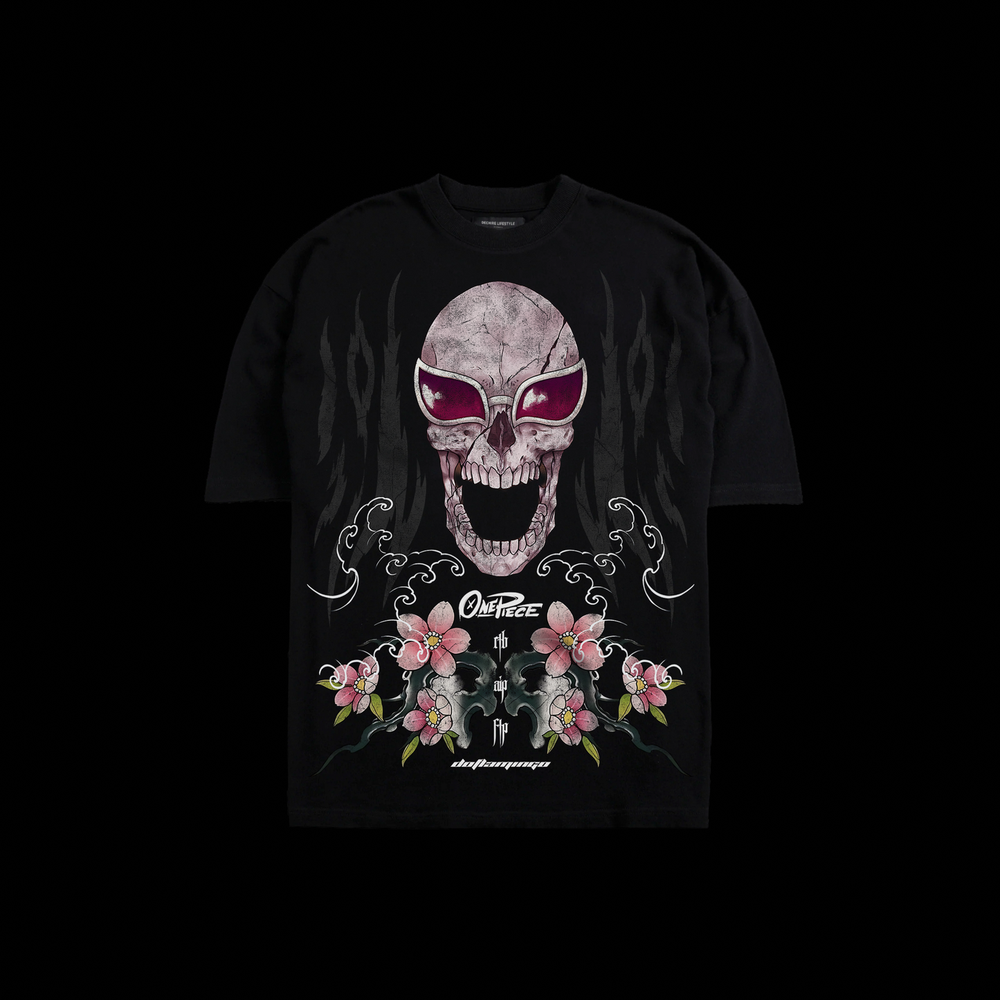 DONQUIXOTE DOFLAMINGO II 'LIMITED' OS TEE IN BLACK