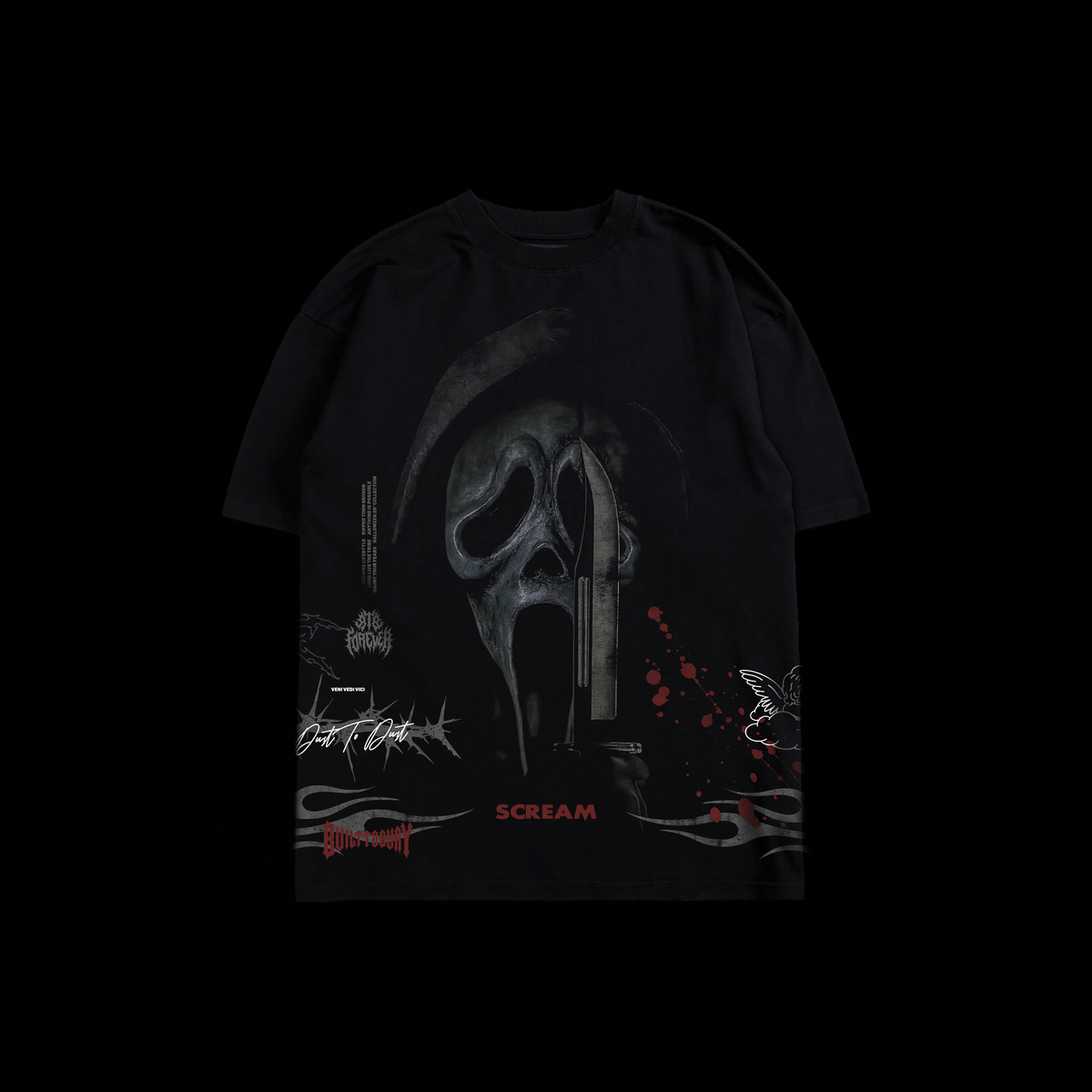 SCREAAAAM '1 OF 500' OS TEE IN BLACK