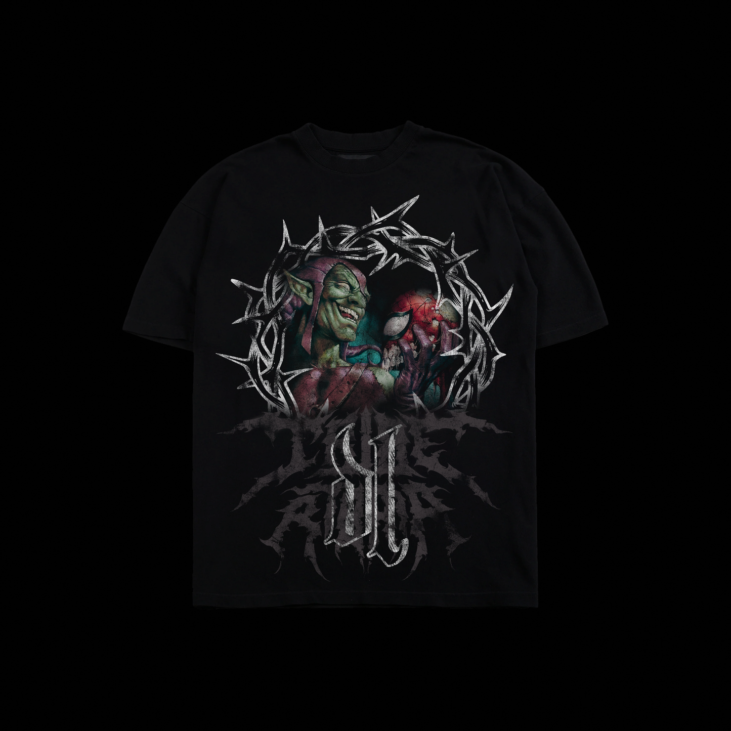 GREEN GOBLIN | DEATH OF A SPIDER 'LIMITED' OS TEE IN BLACK
