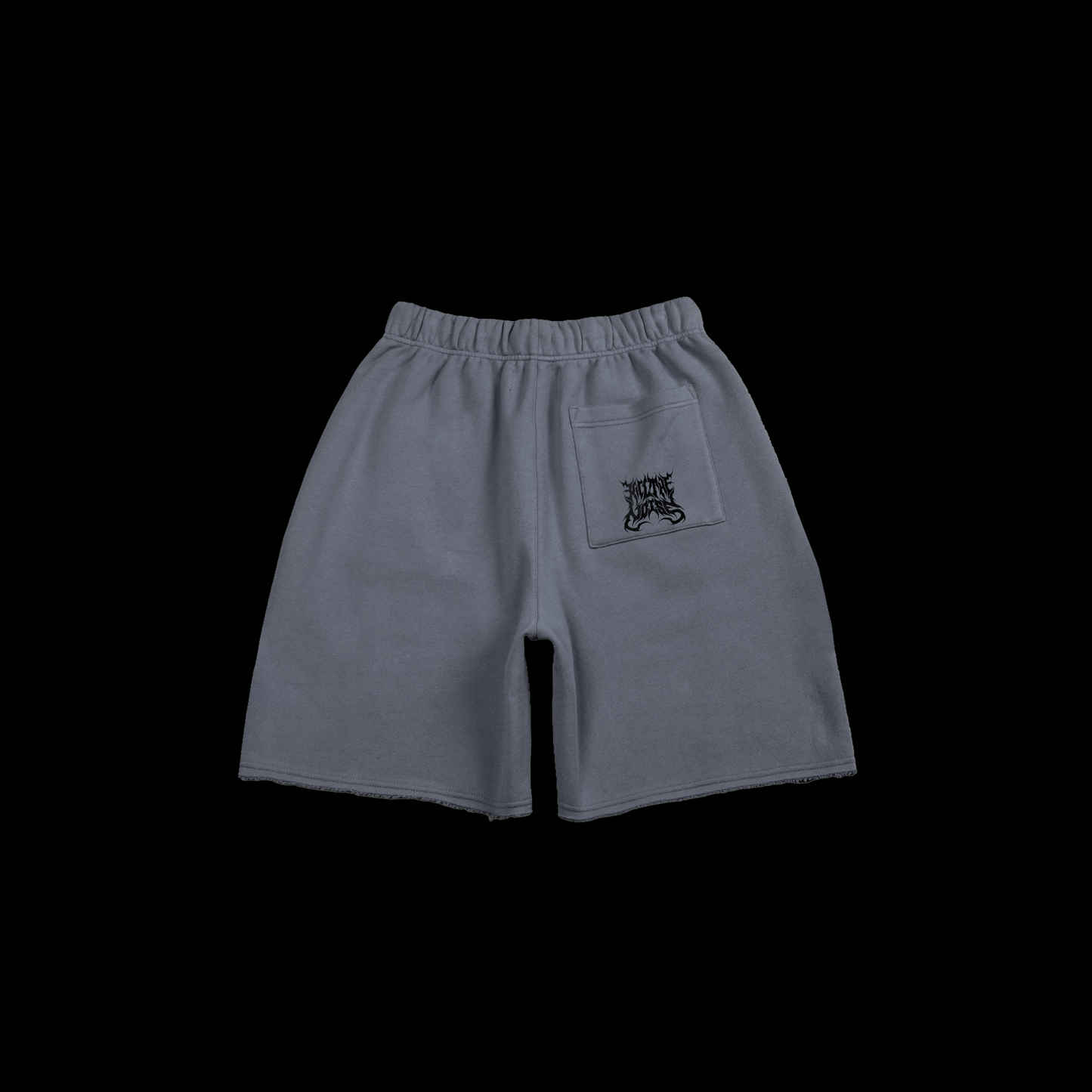 KTN 9' RAW EDGE GRUNGE SHORTS | GREY