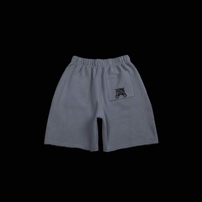 KTN 9' RAW EDGE GRUNGE SHORTS | GREY