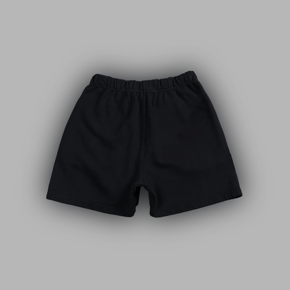 NINE-TAILS CHAKRA 7" LOUNGE SHORTS IN BLACK