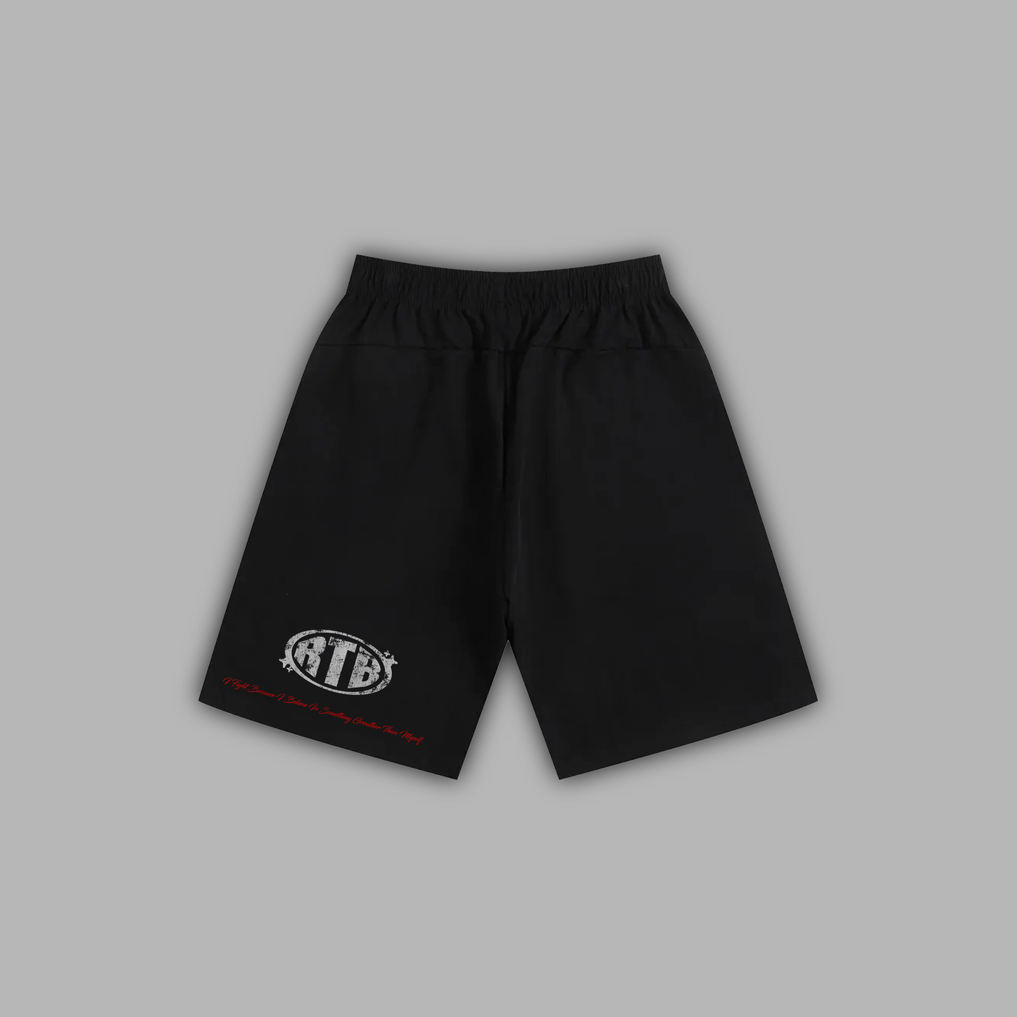 WHERE I REALLY COME FROM 'LIMITED' HVWT ATHLETIC SHORTS IN BLACK