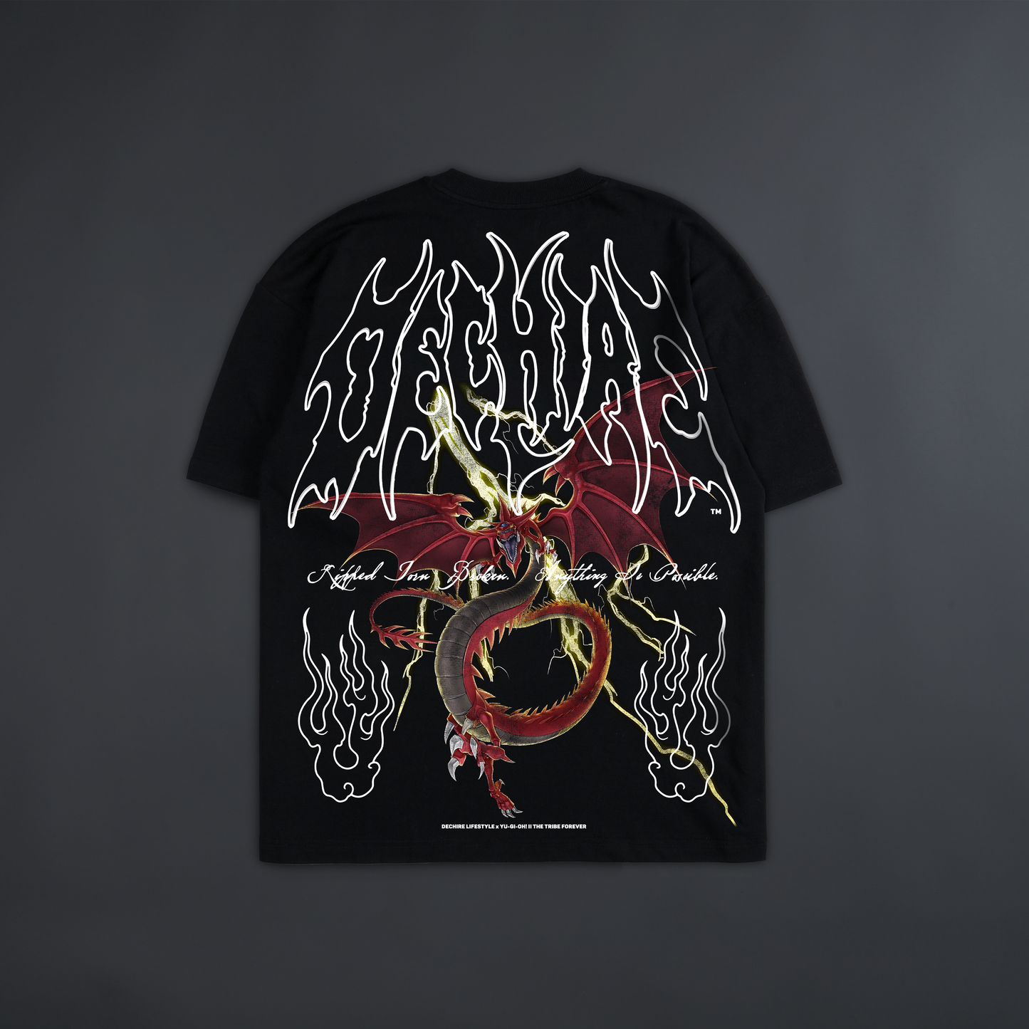 SLIFER THE SKY DRAGON '1 OF 200' OVERSIZED TEE IN BLACK