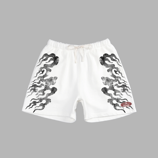SOA V1 'ABOVE KNEE' SWEAT SHORTS IN WHITE