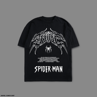 SPIDER-MAN 1963 'LIMITED' 8oz DROP SHOULDER TEE IN BLACK