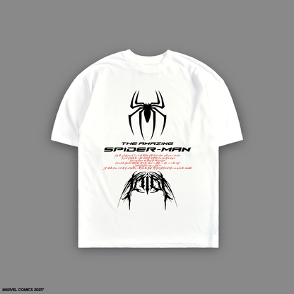 THE AMAZING SPIDER-MAN  'LIMITED' 10oz OVERSIZED TEE IN WHITE