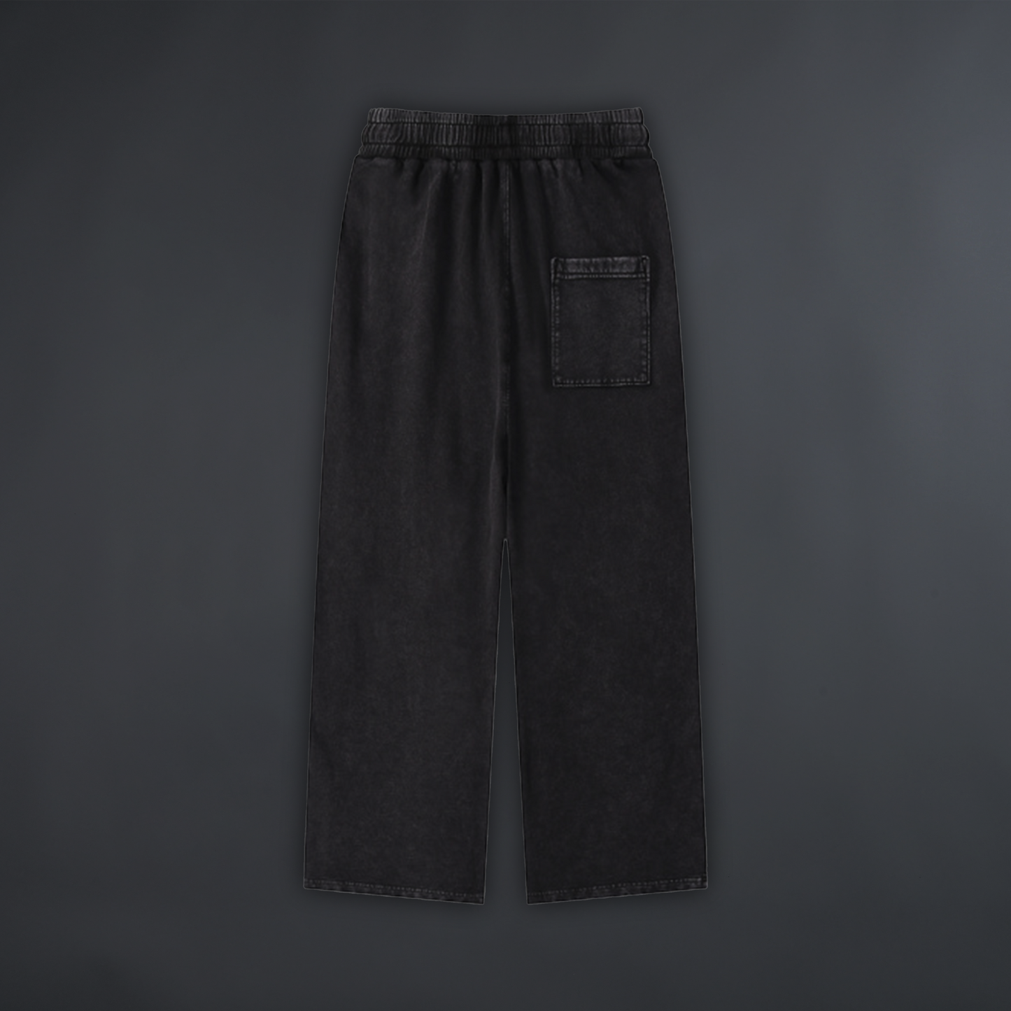 RED EYES METAL DRAGON 'LIMITED' ACID WASHED WIDE LEG LOUNGE SWEATS IN BLACK