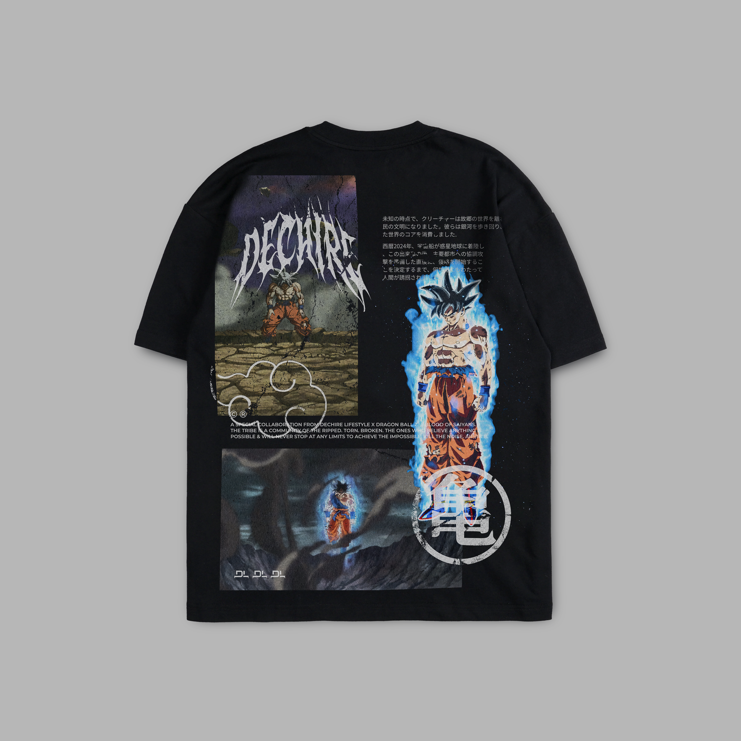 ULTRA INSTINCT 'SOA24' 6oz OVERSIZED TEE IN BLACK