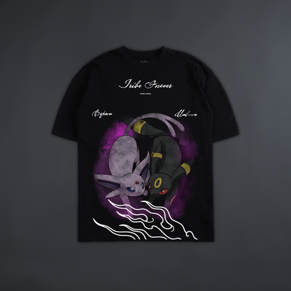 UMBREON & ESPEON '1 OF 200' OVERSIZED TEE IN BLACK