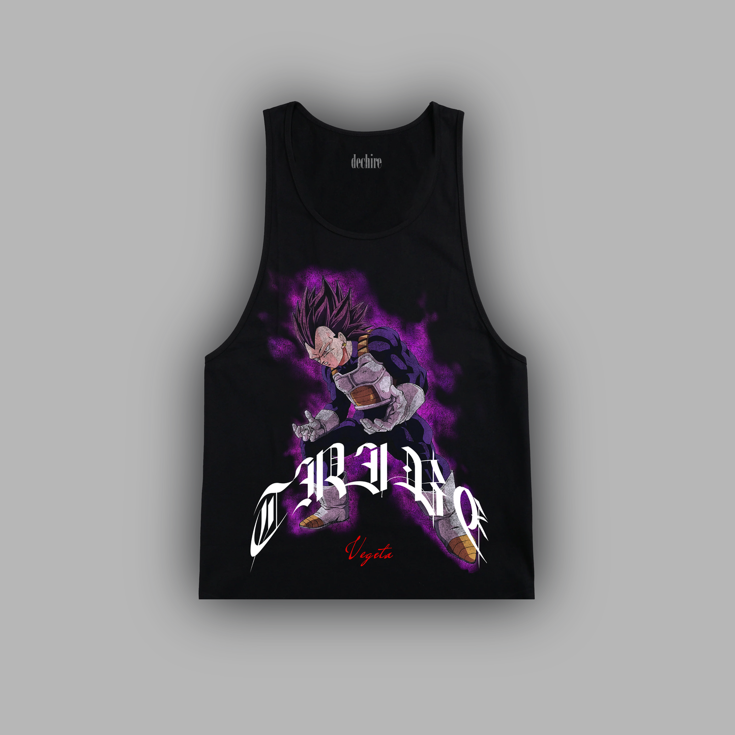 VEGETA ULTRA EGO 'LIMITED' LOOSE FIT TANK IN BLACK