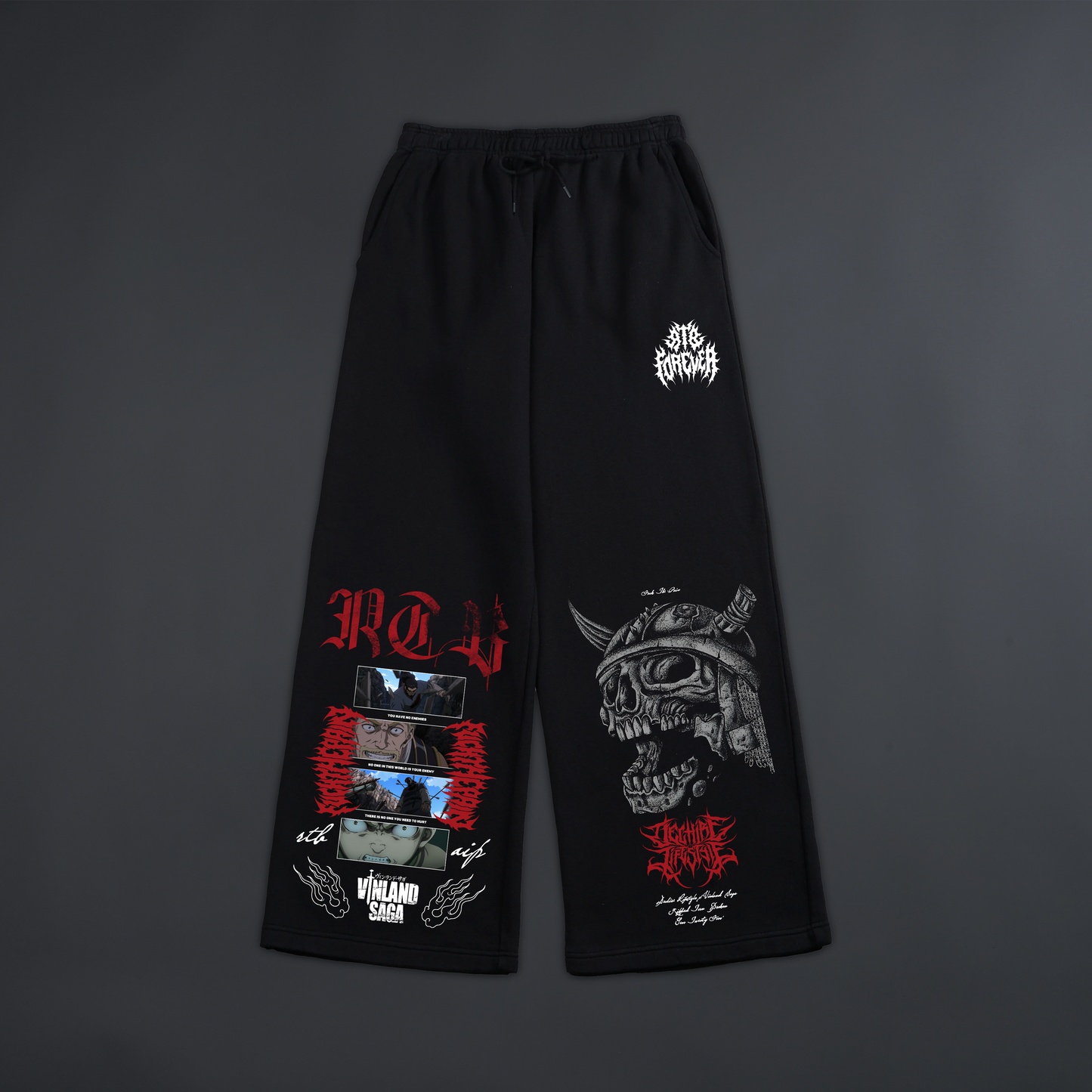 VINLAND SAGA 'DL:MADE®' PERFORMANCE SWEATS IN SHADOW BLACK