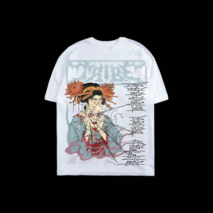 BEHIND THE MASK 'LIMITED' OVERSIZED TEE WHITE