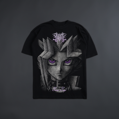 DARK MAGICIAN & YAMI YUGI 'LIMITED' OVERSIZED TEE IN BLACK