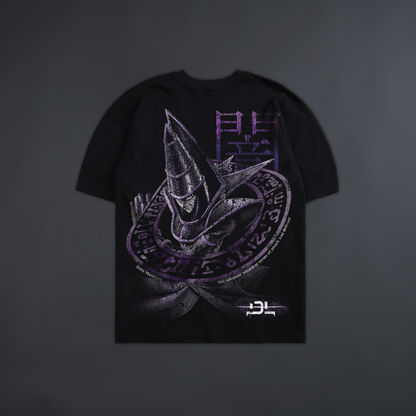 DARK MAGICIAN & YAMI YUGI 'LIMITED' OVERSIZED TEE IN BLACK