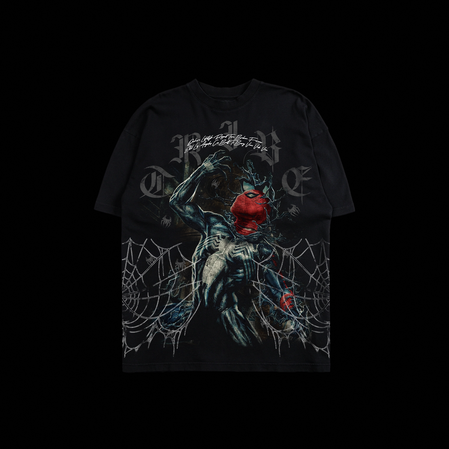 THE BLACK SUIT II '1 OF 500' OS TEE IN BLACK