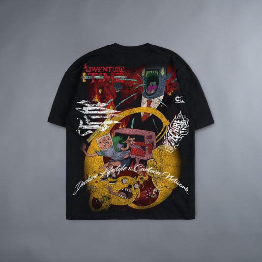 WHAT TIME IS IT?.. 'LIMITED' 240X BOXY OVERSIZED TEE IN BLACK