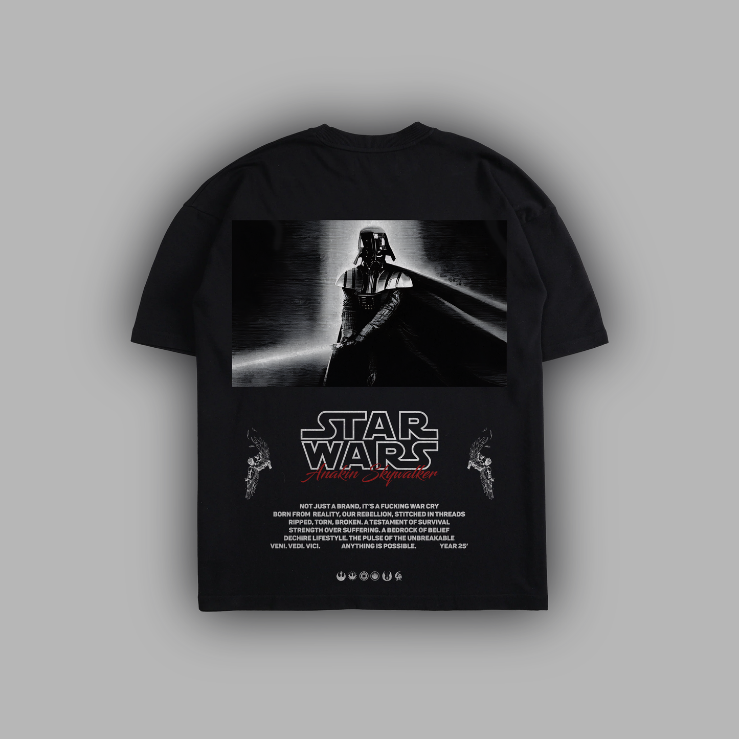 FALLEN ANGEL 'LIMITED' 6oz OVERSIZED TEE IN BLACK