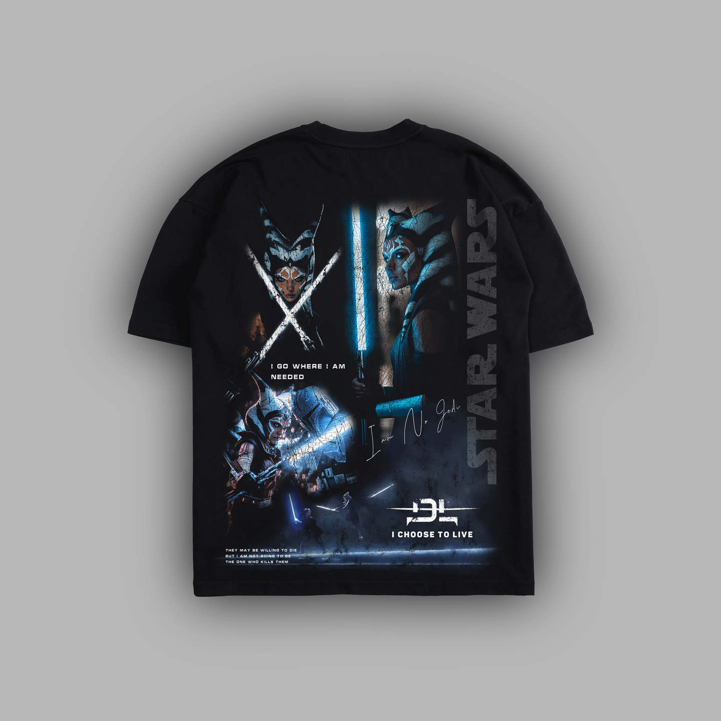 AHSOKA 'LIMITED' 8oz OVERSIZED TEE IN BLACK
