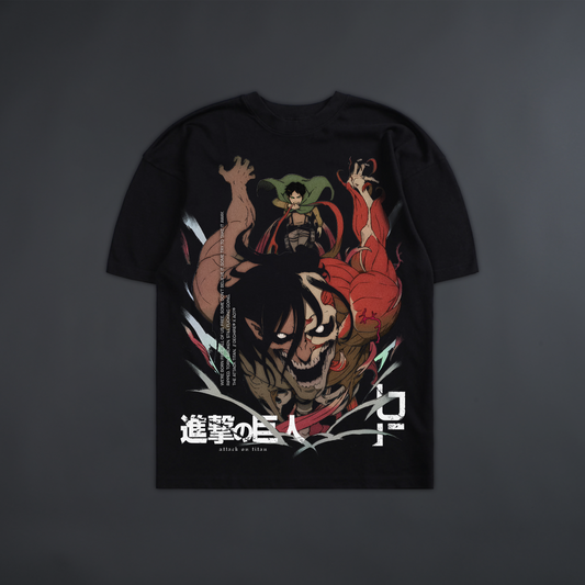 EREN YAEGAR 'LIMITED' 6oz OVERSIZED TEE IN BLACK