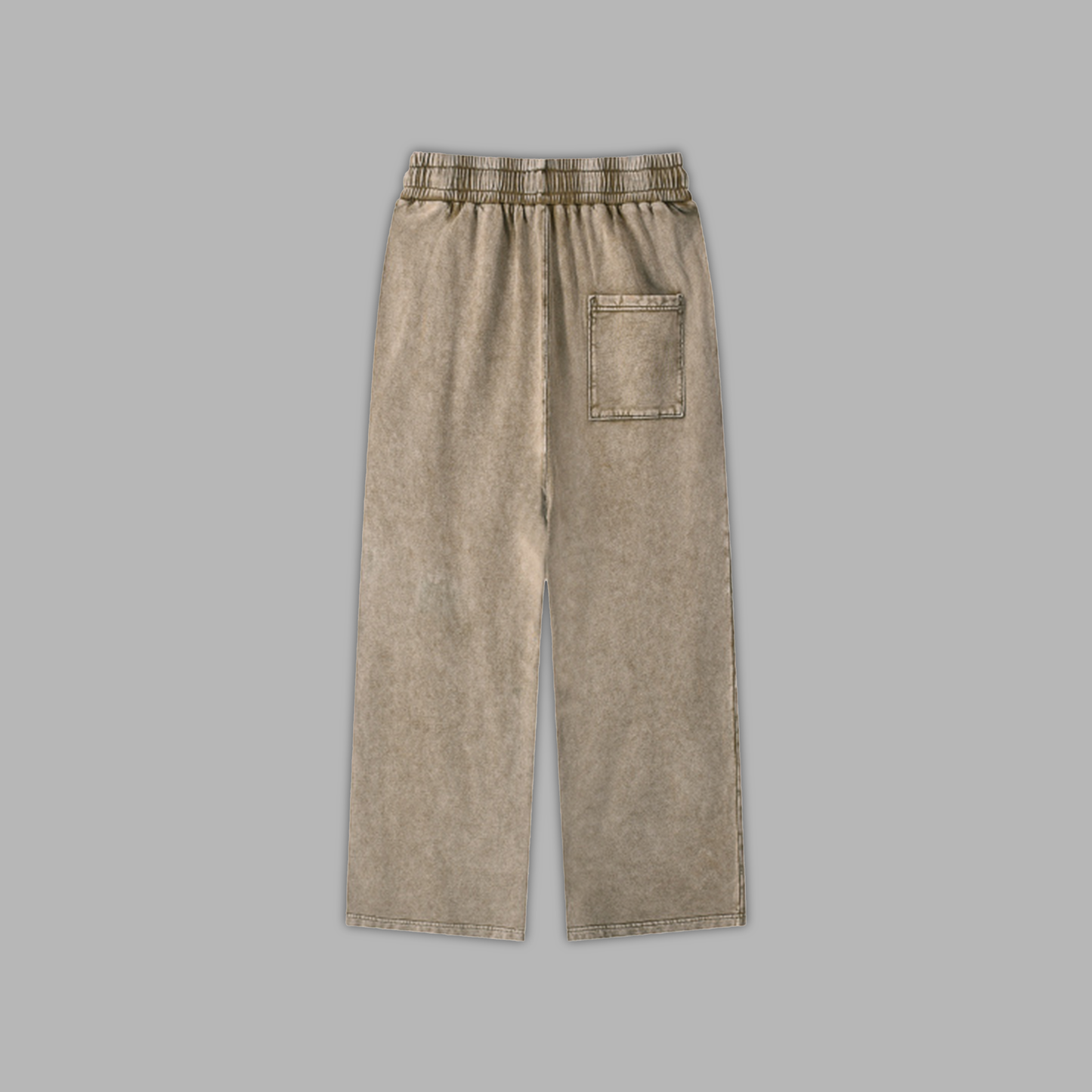 SOA V2 'LIMITED' ACID WASHED WIDE LEG LOUNGE SWEATS IN STONE GRAY