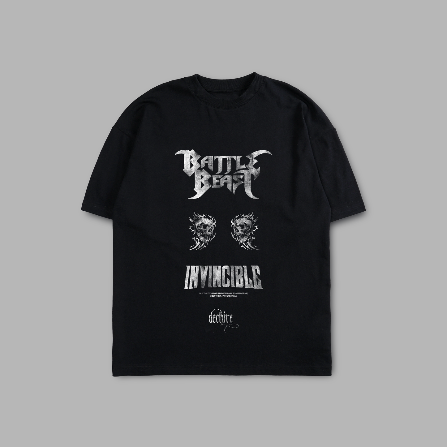 BATTLE BEAST 'LIMITED' 6.8oz OVERSIZED TEE IN BLACK