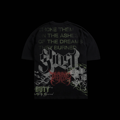 COD | THE DREAMS THEY BURNED ft. GHOST '1 OF 500' OS TEE IN BLACK