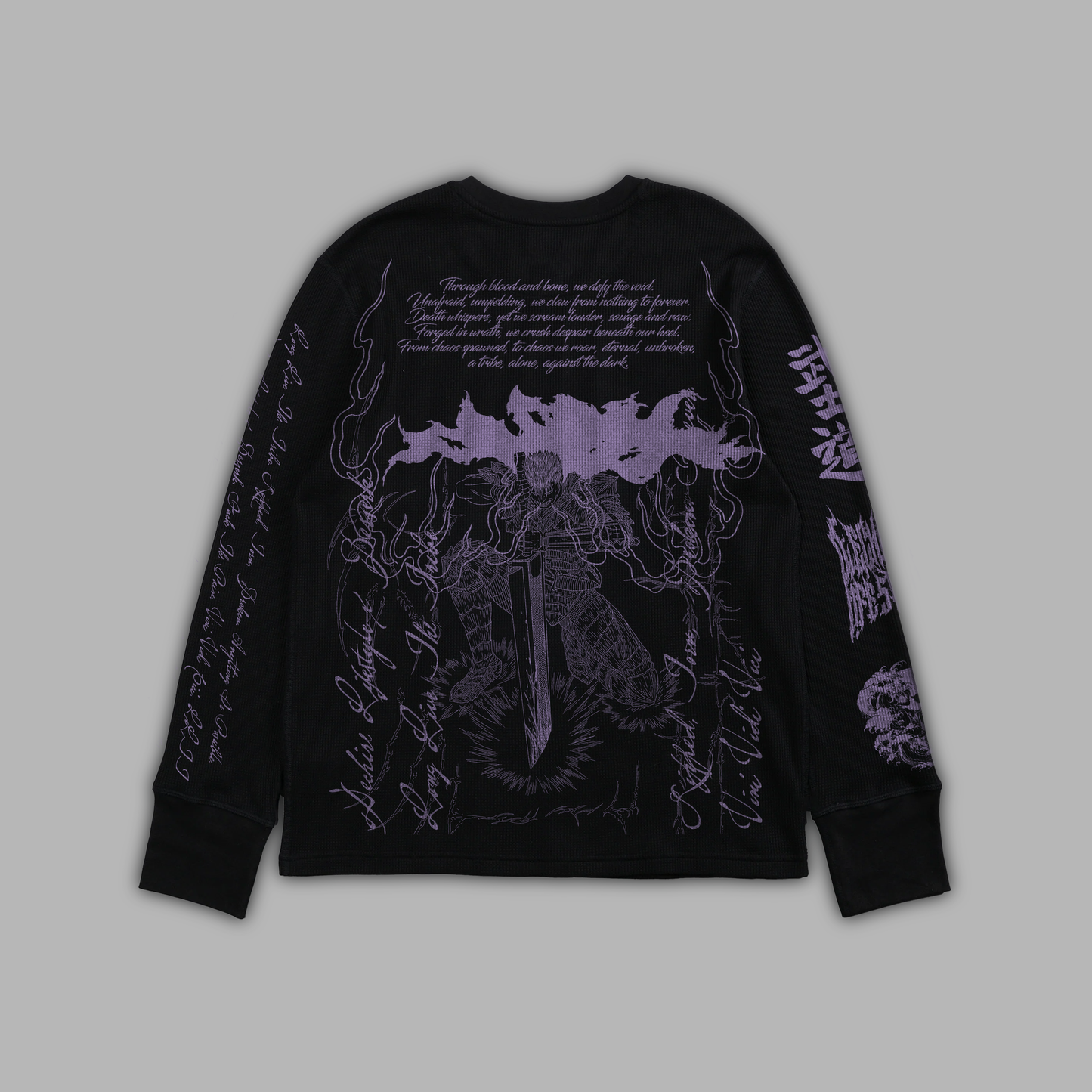 WHISPER OF DEATH '1 OF 50' FOG® x DL® ESSENTIAL LS TEE IN MIDNIGHT PURPLE