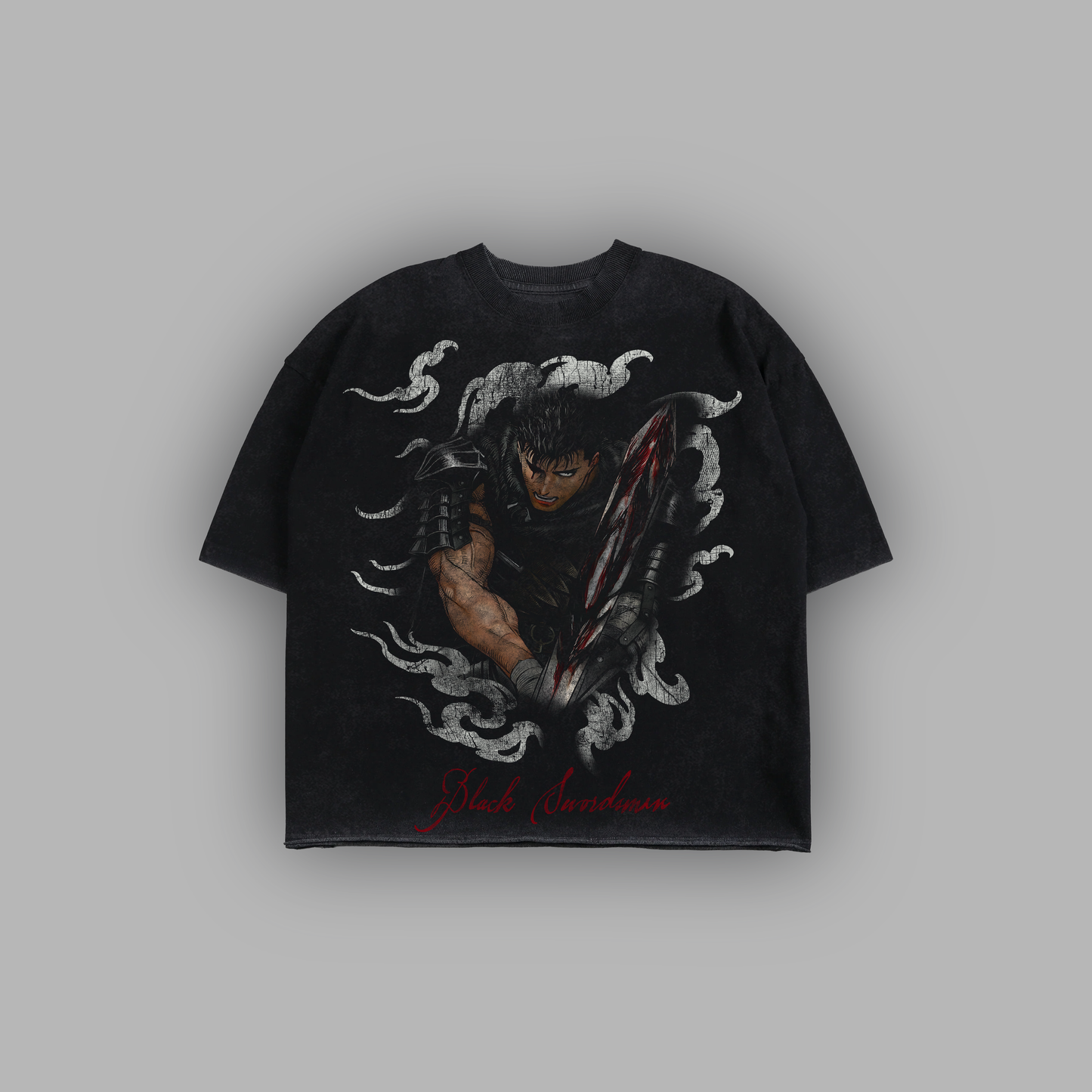 BLACK SWORDSMAN '1 OF 50' OS HVWT BOXY TEE || SNOW WASH EDITION®