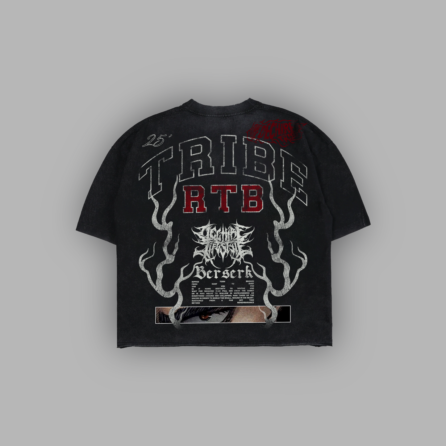BLACK SWORDSMAN '1 OF 50' OS HVWT BOXY TEE || SNOW WASH EDITION®