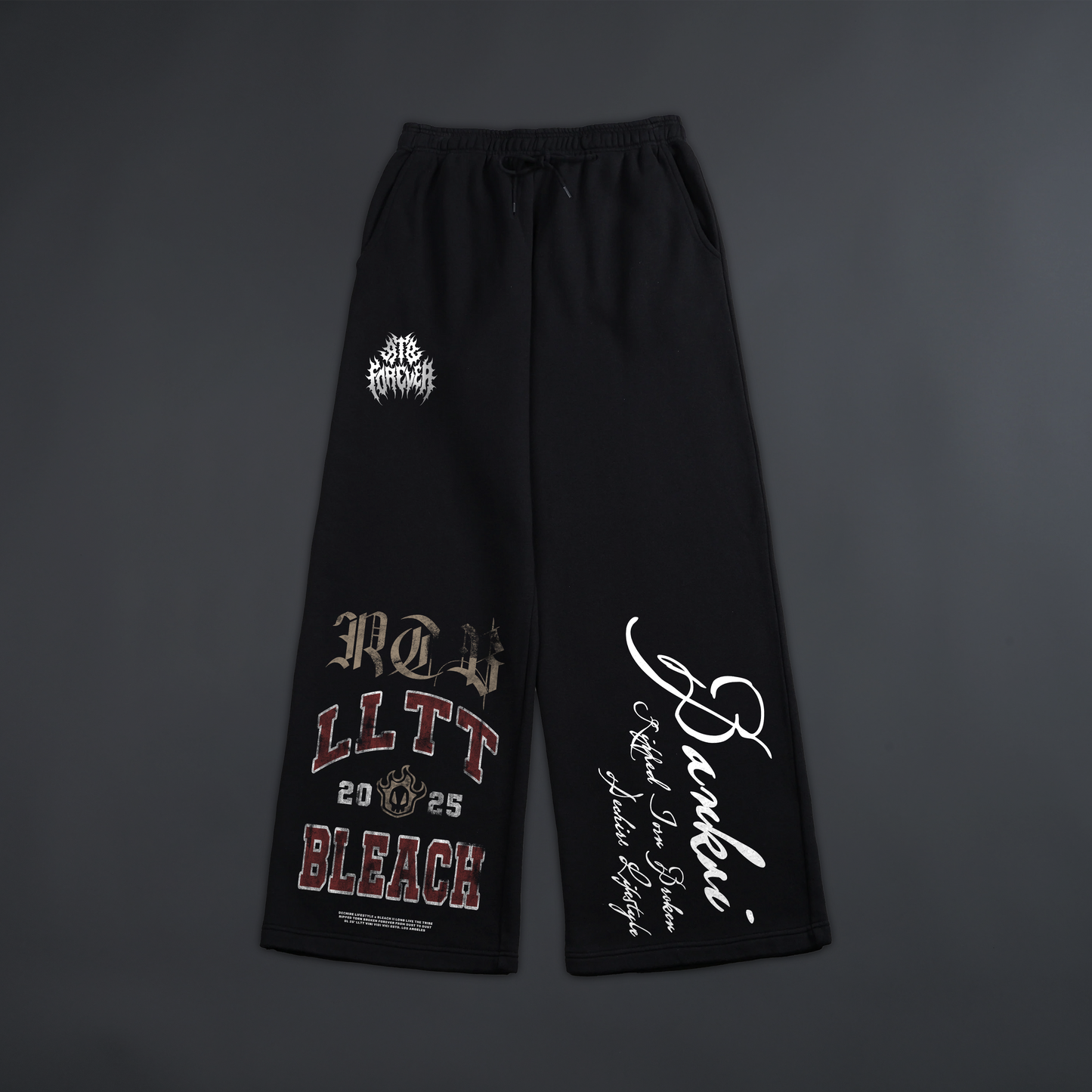 BLEACH: 1,000 YEAR BLOOD WAR 'DL:MADE®' PERFORMANCE SWEATS IN SHADOW BLACK